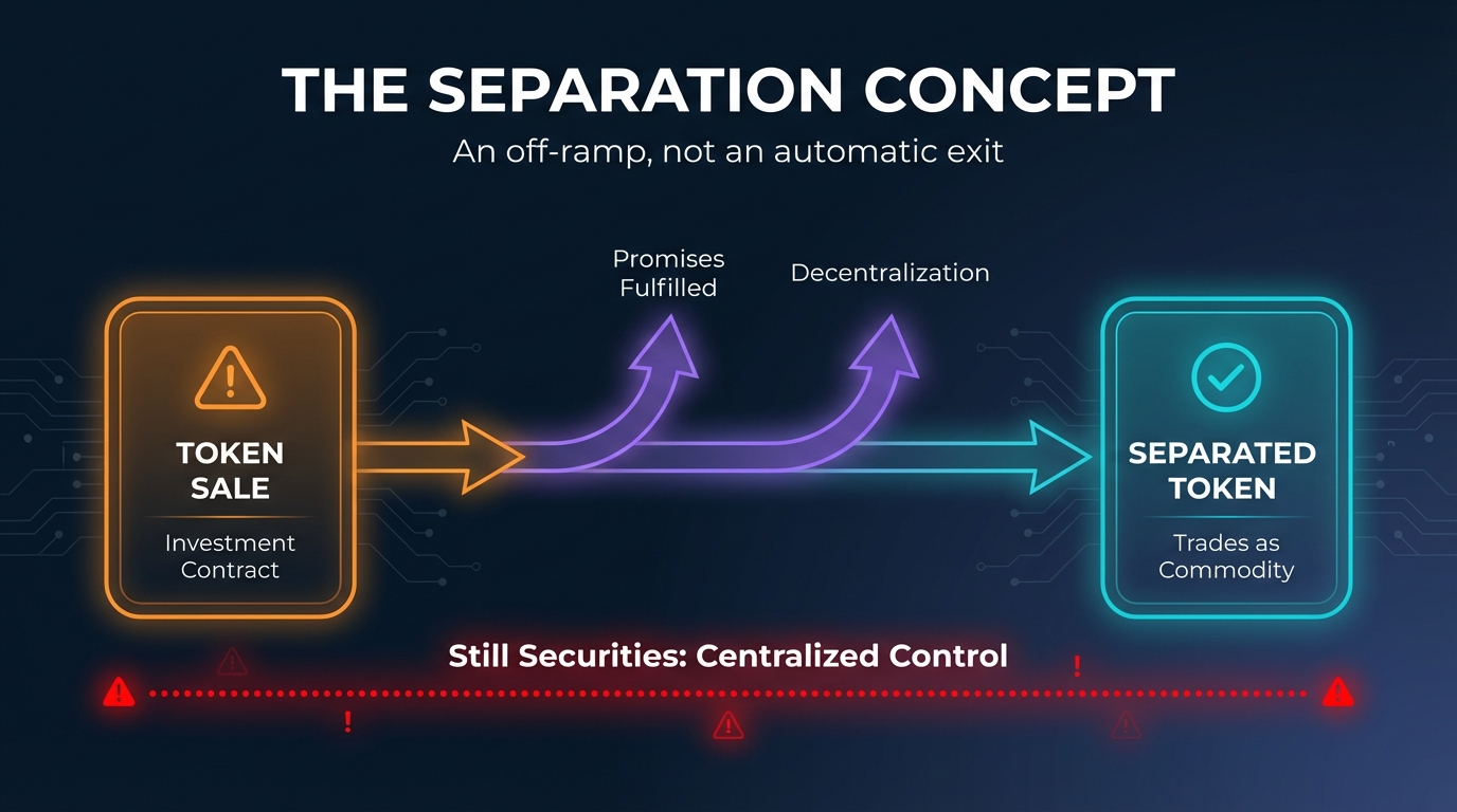SEC Separation Doctrine - Token Off-Ramp